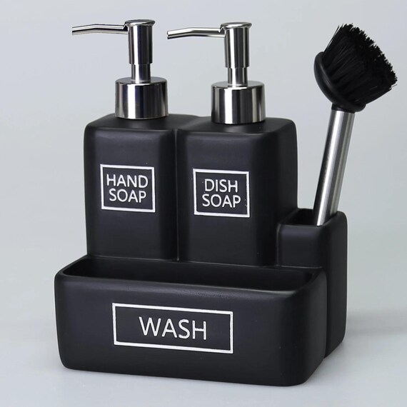 Porta Sapone Cucina Damita Organizer Per Caddy Per Lavello Da Cucina, Supporto Per Dispenser Sapone Integrato Lavello - 10