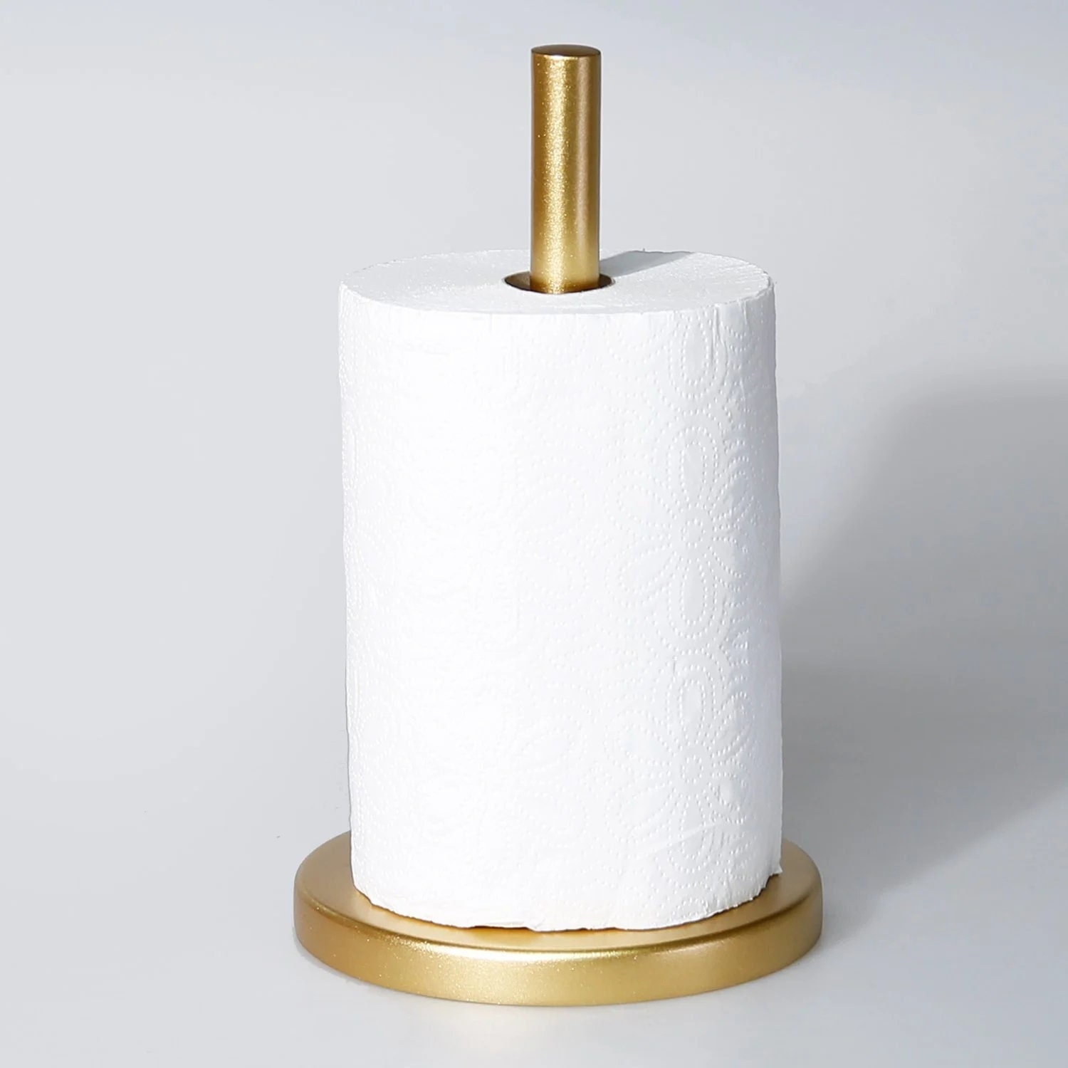 Gold Paper Towel Holder Countertop, Stainless Steel Heavy Base, Paper Towel  Rack, Paper Towel Holder Stand, Ripping Paper Towel Off One-Handed, No  Wobbly (Brushed Gold) - Yahoo Shopping