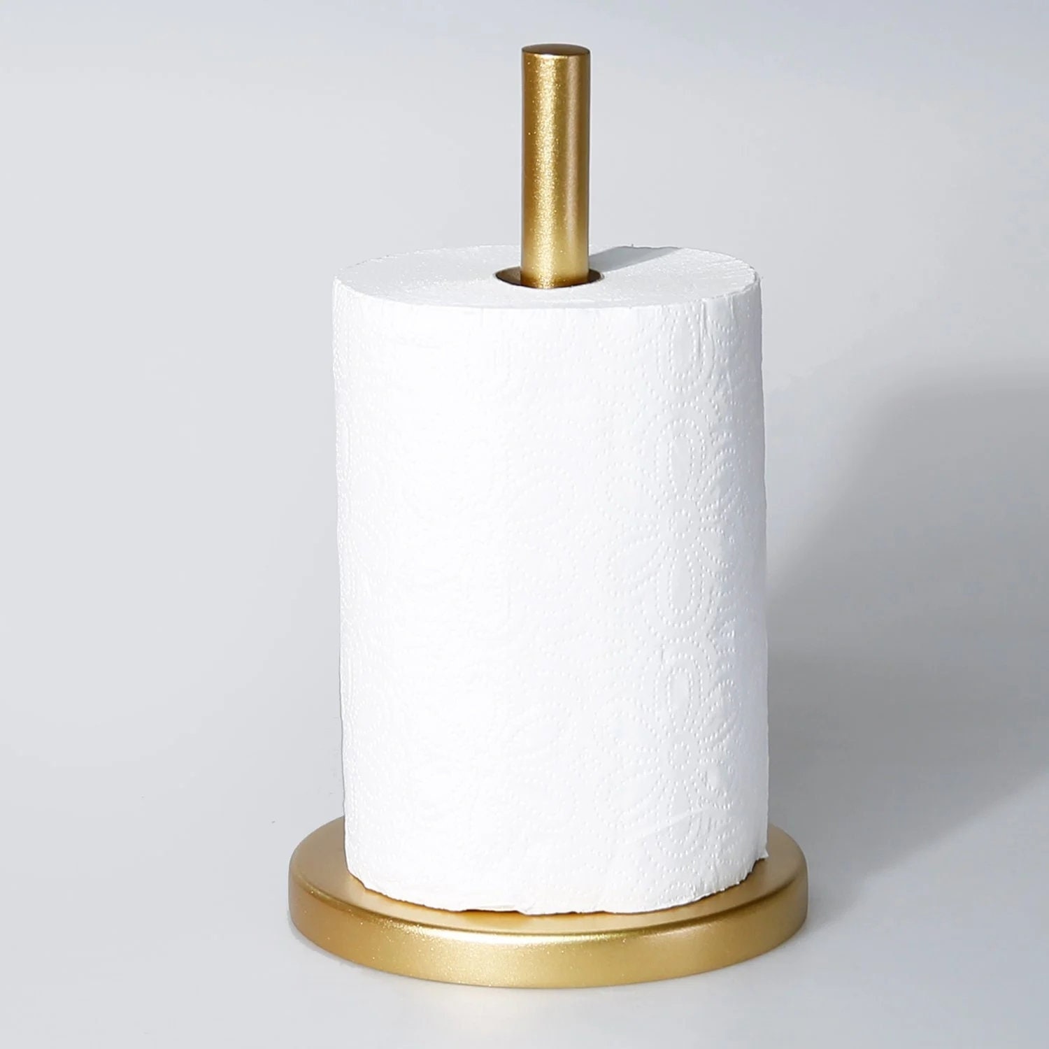 White and gold paper towel holder hotsell