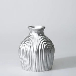 Dublin Decorative Flower Pots / Modern Plant Pots / Resin Small Vases in Silver Color