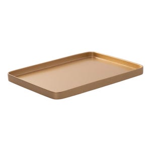 Gold Rectangular Tray – Decorative Vanity Tray for Bathroom, Jewelry, Modern Home Decor Gift