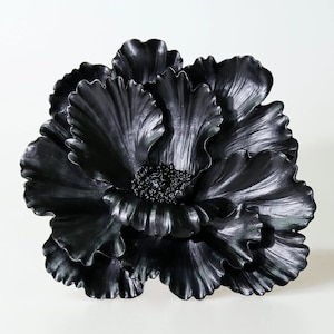 Azalea Wall Hanging Decorative Flower in Black Color