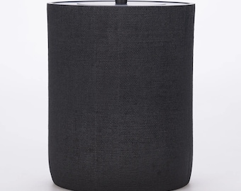 Black Trash Can – Modern Bathroom & Kitchen Waste Bin, Linen Collection