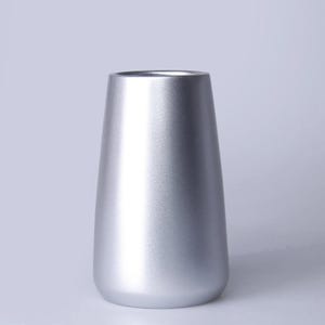 Simple Model Decorative Flower Pots / Modern Plant Pots / Resin Small Vases in Silver Color