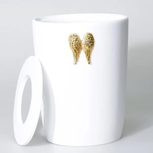 Resin Wings Trash Can: Modern Home & Office Decor - Made in Turkey