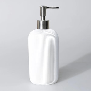 Lydia Liquid Soap Dispenser with Manual Pump in White Color