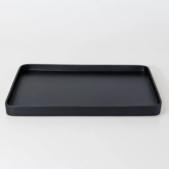 2 Vassoi In Silicone Per Bagno - Portaoggetti Decorativo Nero - Per Lavabo, Vasca E Cucina - Foto 10