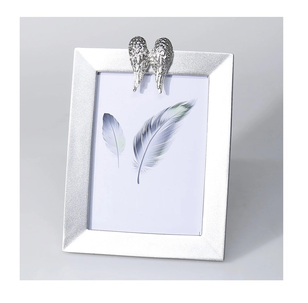Angel Wings Picture Frame in Silver Color Etsy