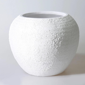 Morocco Vase / Modern and Elegant Home Accessory / White Textured Decorative Vase / Luxurious Vase
