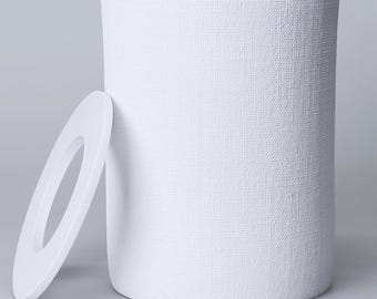 Linen Model Resin Trash Bin with Classic or Hygienic Lids for Bathroom, Kitchen, Office / Trash Can / Garbage Box / Waste Bin / Dustbin