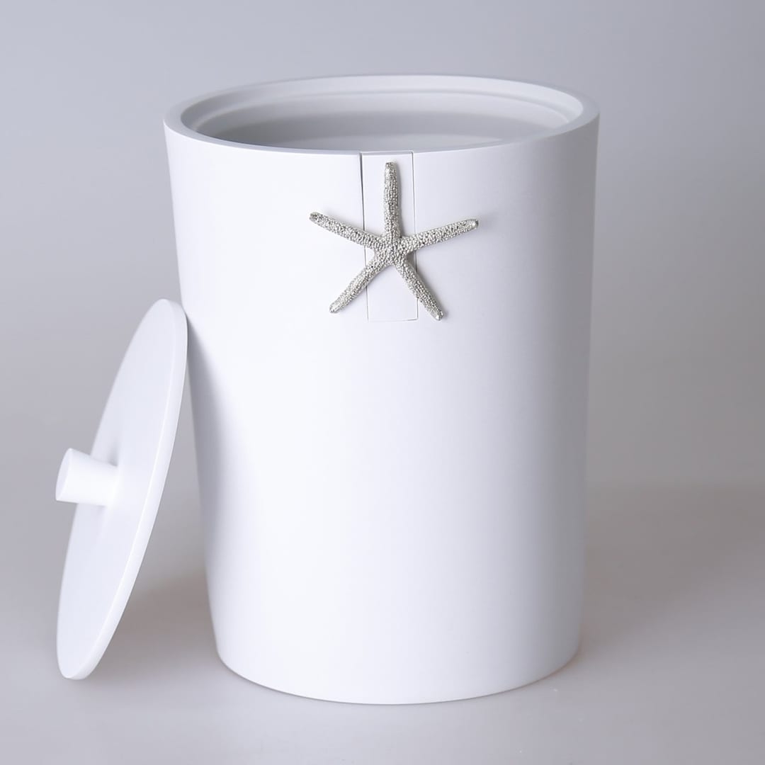 Ocean Trash Can With Manuel Lid for Bathroom Kitchen Office - Etsy