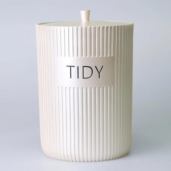 Holz-Mülleimer 12L - Retro Abfallkorb Mit Deckel Für Küche & Bad