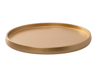 Gold runden Harz-Tablett - Minimalist Badezimmer Vanity Organizer - Moderne Wohnkultur