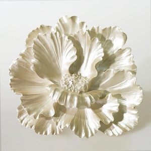 Azalea Wall Hanging Decorative Flower in Pearl Color
