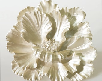 Azalea Wall Hanging Decorative Flower in Pearl Color