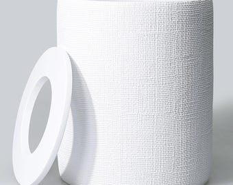 Papelera blanca Natural Collection: moderna papelera para baño y cocina