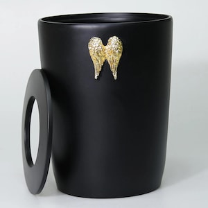 Resin Wings Trash Can: Modern Home & Office Decor