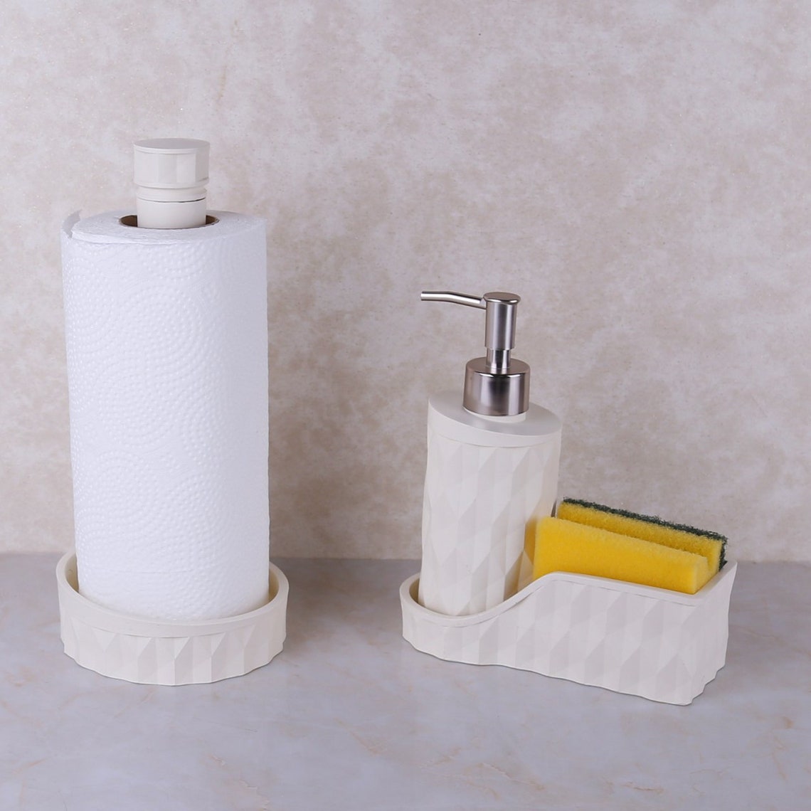 2 Papierhandtuchhalter & Schwammhalter Seifenspender / | Etsy