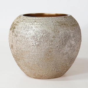 Morocco Vase / Modern and Elegant Home Accessory / Taupe Textured Decorative Vase / Luxurious Vase