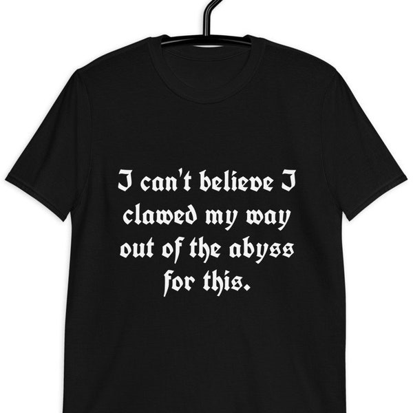 Abyss Shirt | Nu Goth | Soft Grunge | Weird Stuff | Pastel Goth Clothing | Witchy Clothing | Occult Shirt | Sarcasm Shirt | Dark Humor