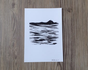 Black and White seascape