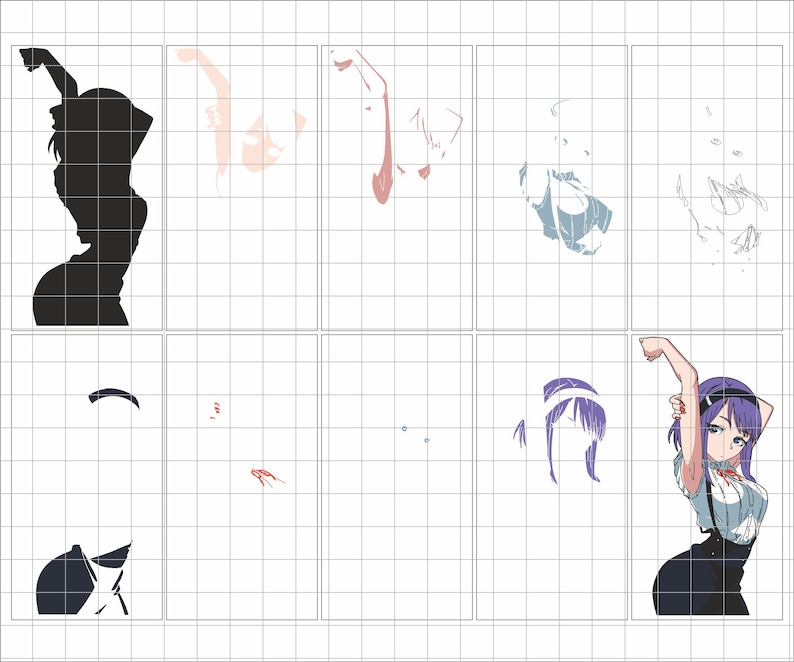 Download Anime SVG design Cricut file layered Anime vector image ...