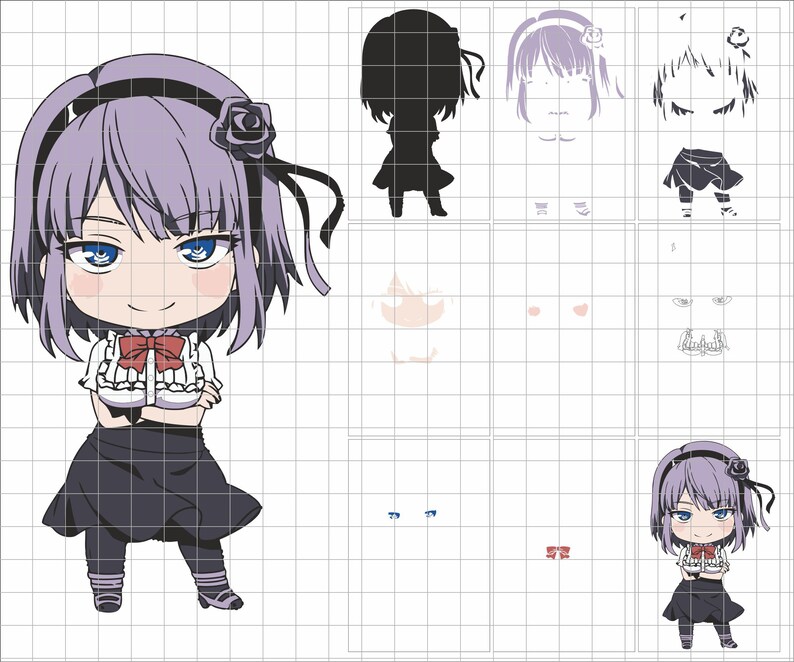 Download Anime SVG design Cricut file layered Anime vector image ...