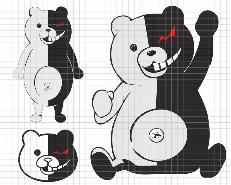 Download Monokuma SVG Danganronpa Anime imagen vectorial imagen ...