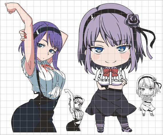 Download Anime SVG design Cricut file layered Anime vector image art | Etsy