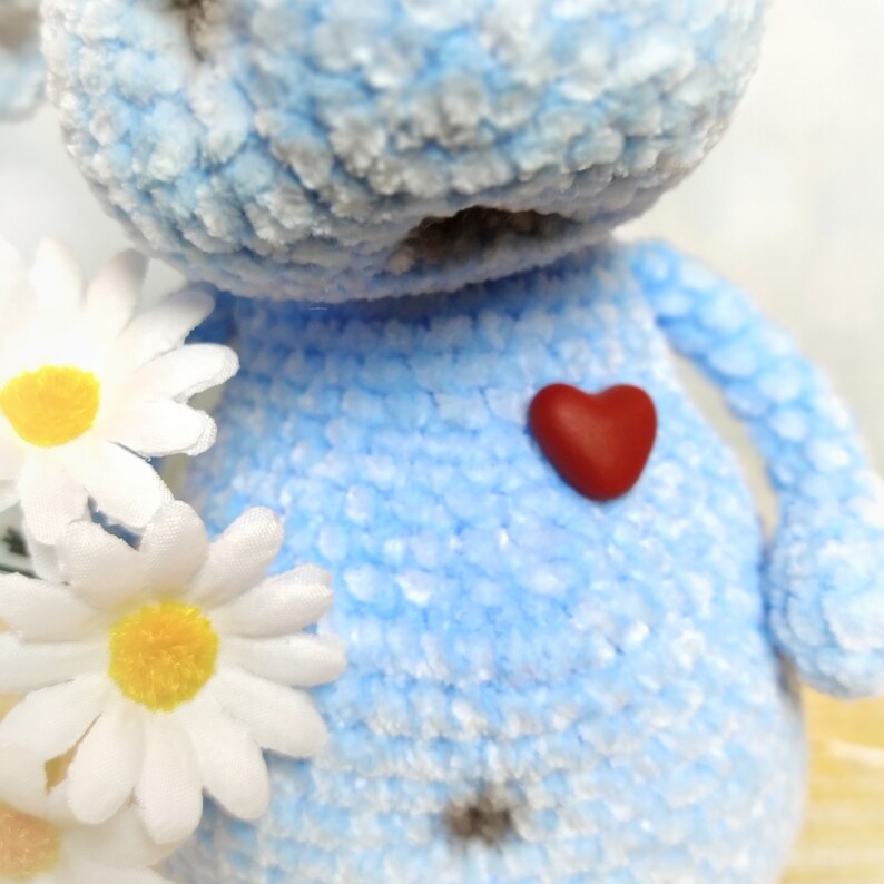 Blue hippo stuffed animal perfect gift nursery decor | Etsy