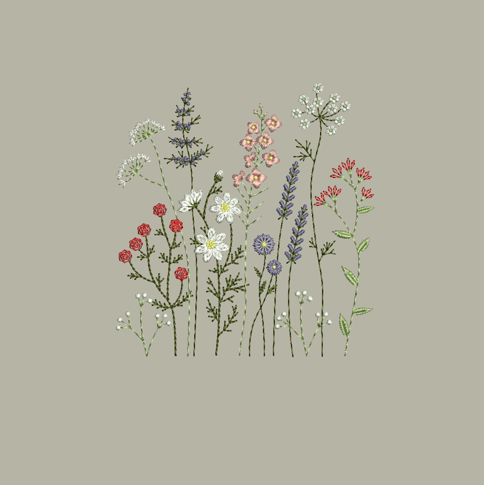 Wildflower Machine Embroidery Designs Custom Embroidery Wildflower Machine Embroidery Designs Custom Embroidery
