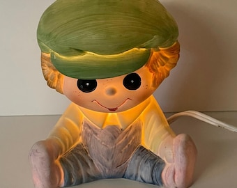 Interpur infant baby boy toddler room nightlight lamp Raggedy Andy vintage LNC