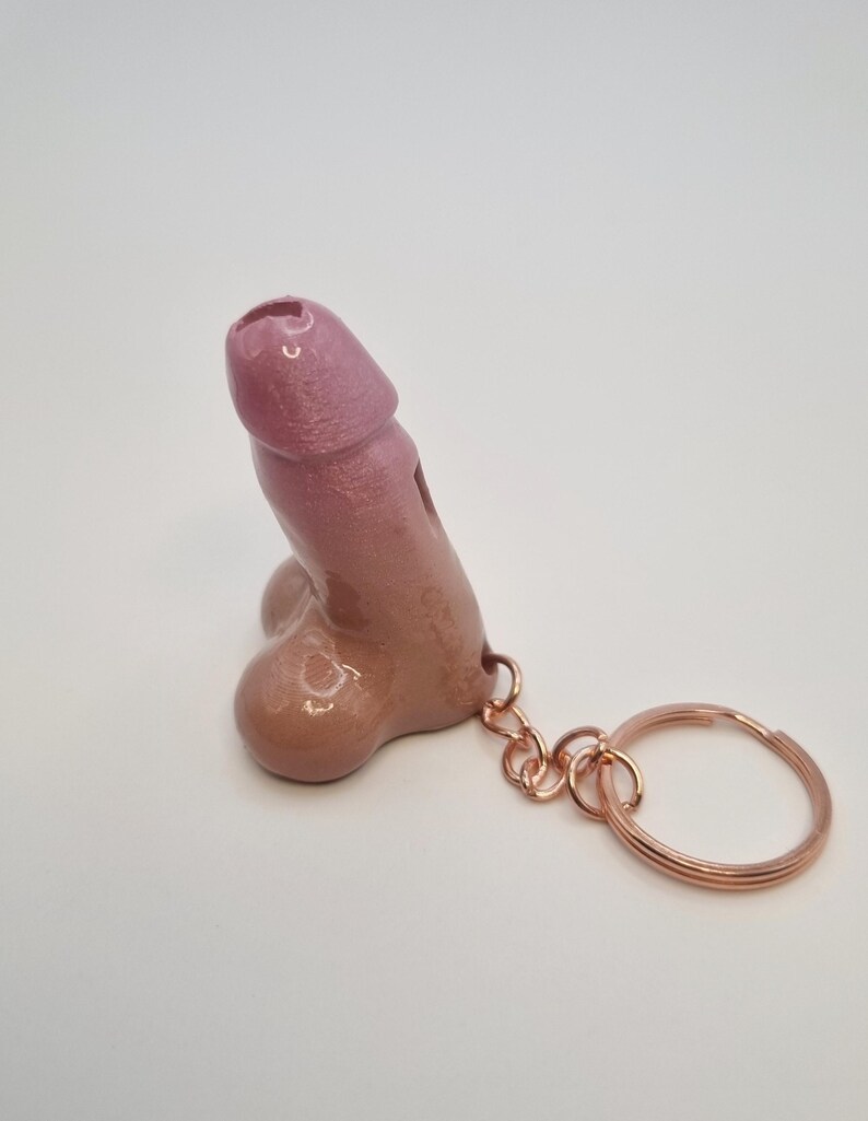 Phallic Keychains Funny Penis Whistle Keychain | Handpainted Adult Novelty Charm | Funny ...
