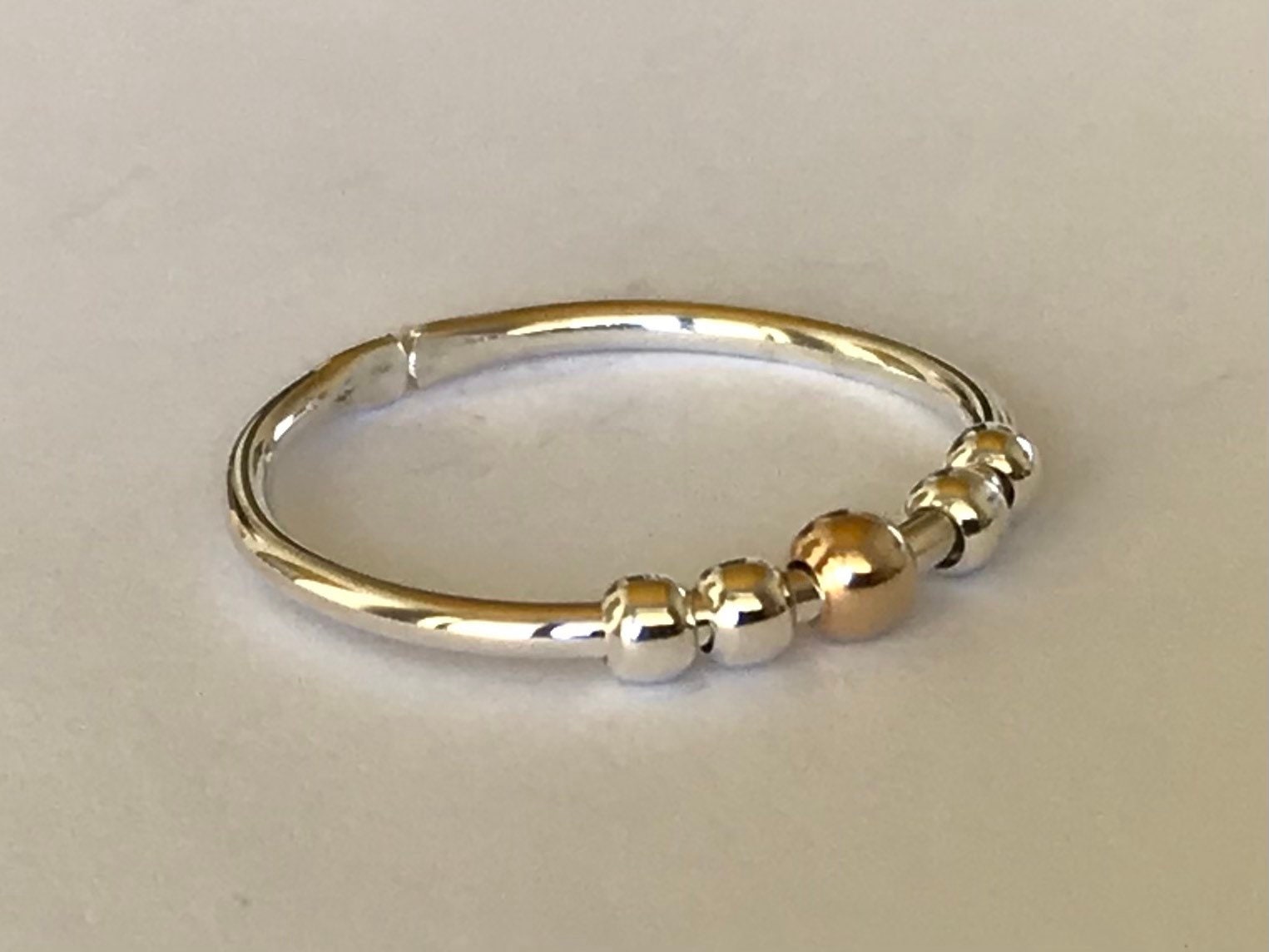 Worry Ring, Anxiety Ring, Fidget Ring Anxiety Bead Ring, Anxiety Ring