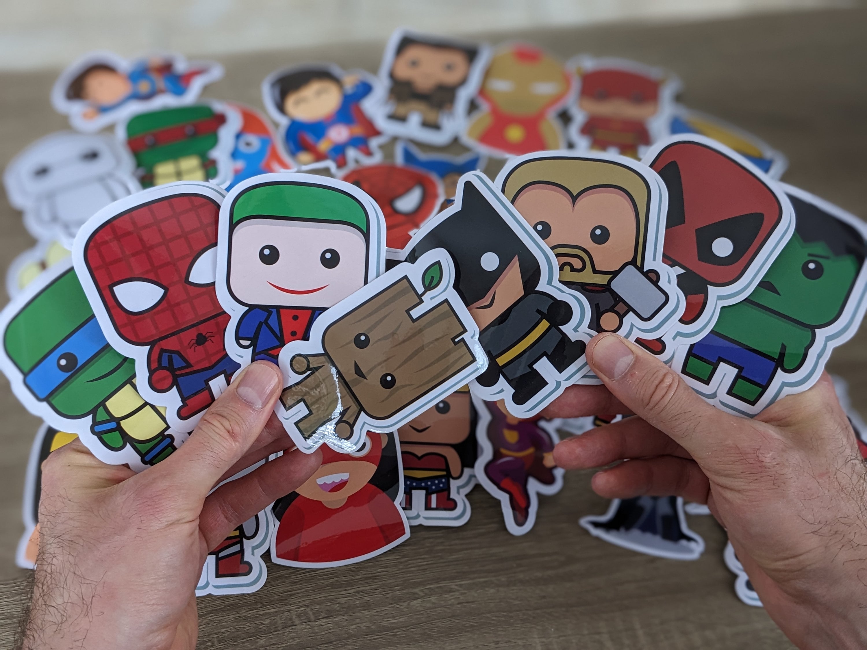 40pack Premium Superhero Vinyl Stickers Parties Loot Bags Etsy