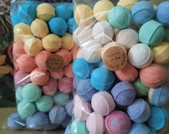 300 Assorted Mixed Assortment Mini Bath Marbles Fizzers Bombs Fragrance Gift Party Wedding Favours Fruity Fresh Kid Huge Bundle 3 Large Bags