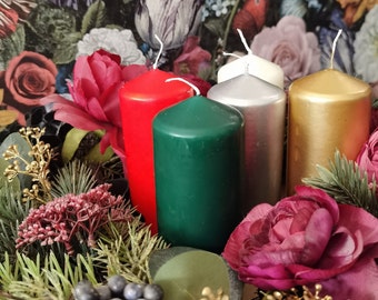 6" Round Pillar Altar Candle 40 Hour Long Burn Time Large Church Unscented Candes Home Decor Christmas Gothic 15cm 150mm 60mm