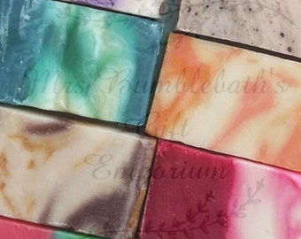Eco Friendly-Handmade Soap-Natural Soap Bars Slice-Cut-Wrapped-Olive Essential Oil-Vegan-SLS Free-Parabens Free-Aloe Vera-Plastic Free-Gift