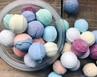 50 Mixed Blend Mini Bath Marble Bombs Chill Pills Fizz Fragrance Gift Pemberley Ohana Main Street Bakery Wimbledon Woodstock Christmas Scent