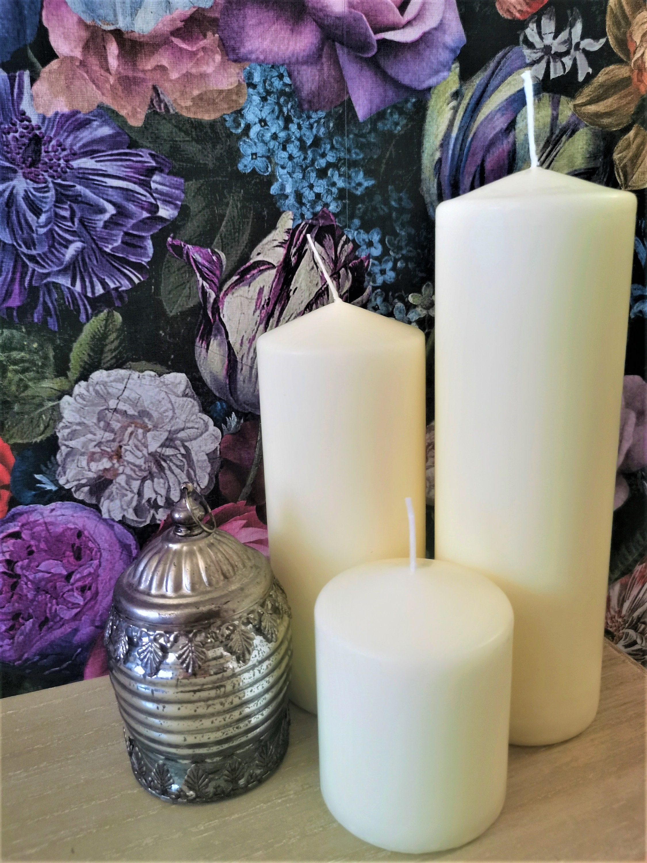 6 x Prices London Altar candele avorio 15 cm x 8 cm