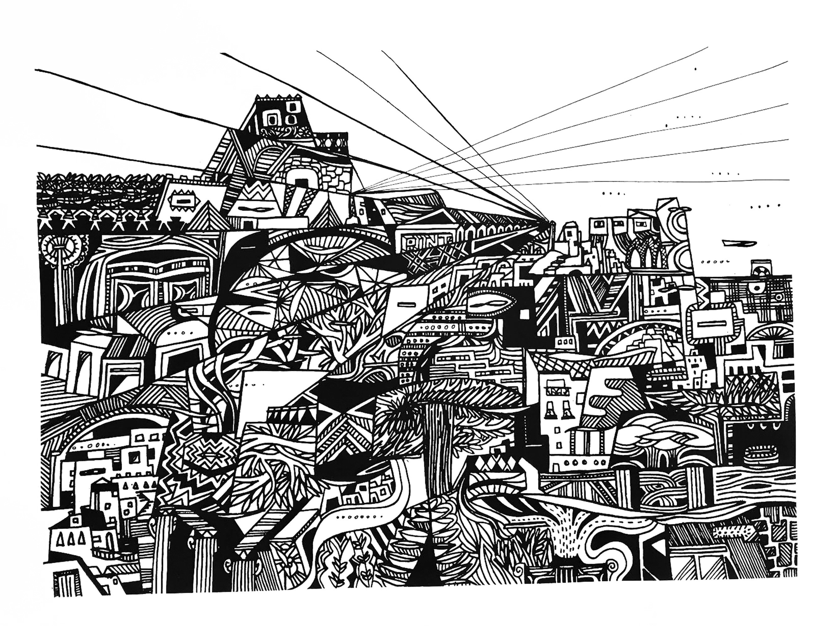 Sérigraphie Encre Noire et Phosphorescente