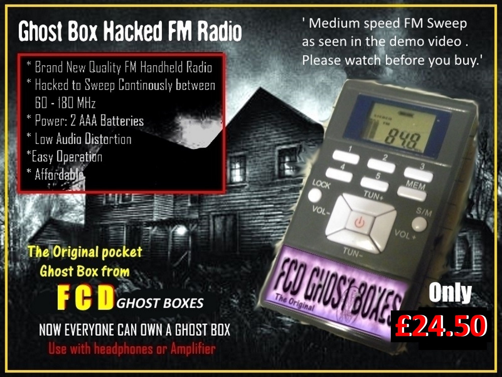 FCD Hacked Radio Ghost Box MEGA SALE