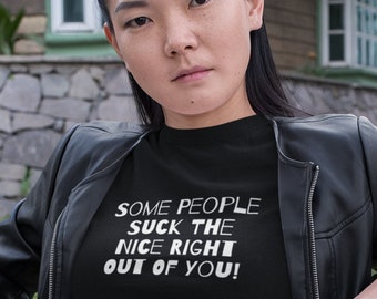thumbnail image 2 of “Some People Suck The Nice Right Out Of You!” Humor Magnet – Woman With Gun – Novelty – Made In USA 2 of 6