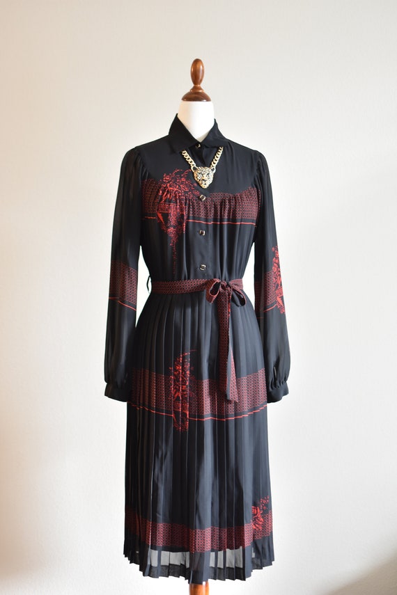 1970s Vintage Asian Secretary Dress