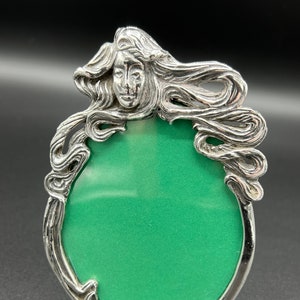Vintage Art Nouveau Inspired Sterling Silver Small Heavy Photo Frame Hallmarked