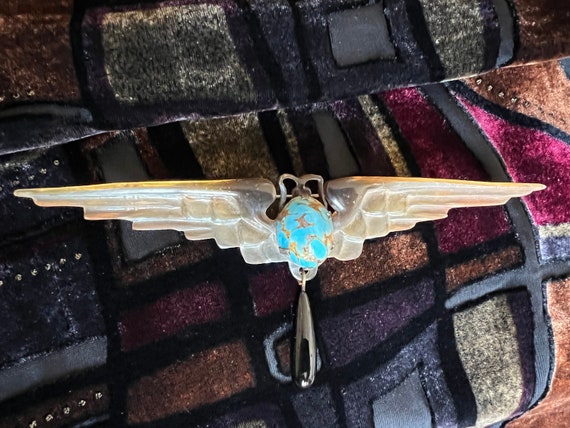 Georges Pierre, GIP, Rare French Art Nouveau Brooch, … - Gem