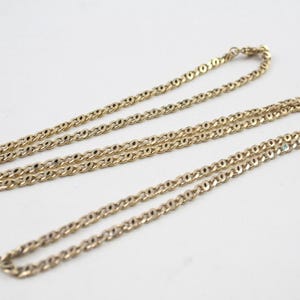 Vintage Grossé Germany Long Length Gold Covered Serpentine Chain Circa 1970s Jewellery