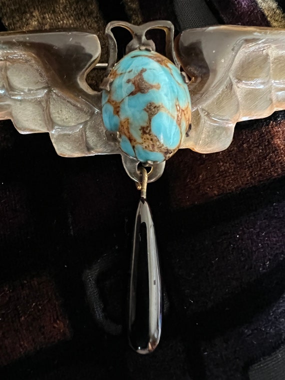 Georges Pierre, GIP, Rare French Art Nouveau Brooch, … - Gem