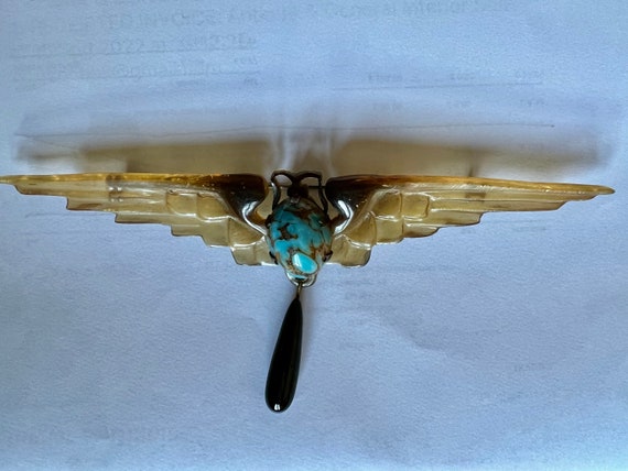 Georges Pierre, GIP, Rare French Art Nouveau Brooch, … - Gem