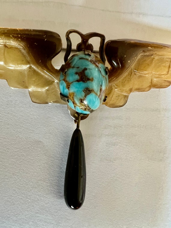 Georges Pierre, GIP, Rare French Art Nouveau Brooch, … - Gem